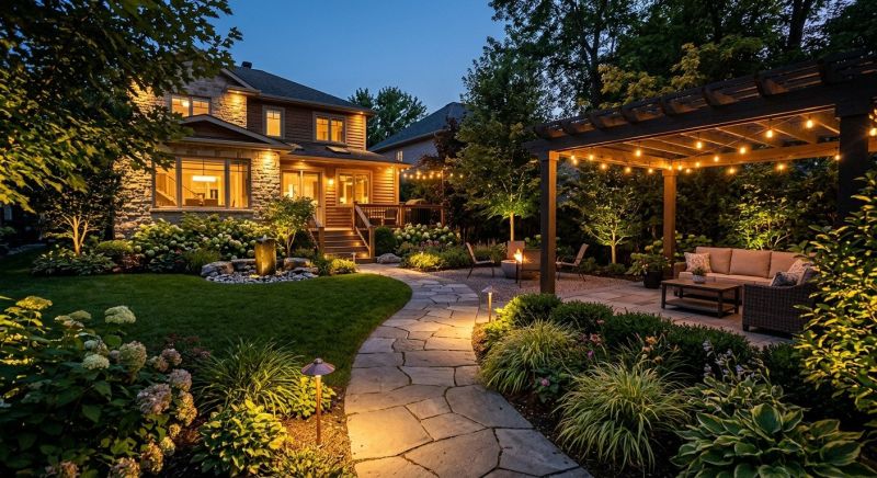 Courtyard Light Installation in Overland Park, KS
