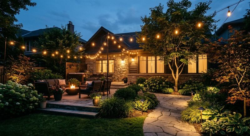 Courtyard Light Installation in Kansas City, KS