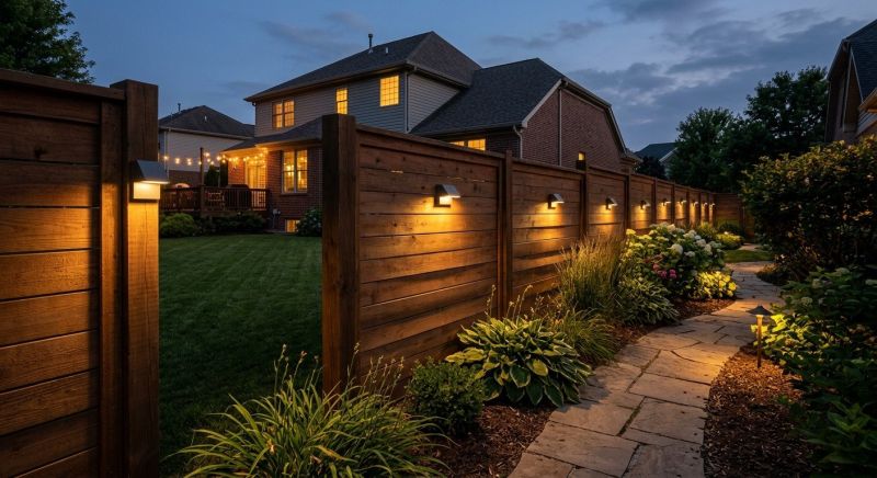 Fence Lighting Installation in Denver, CO