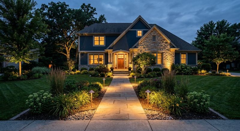 Walkway Lighting Installation in Olathe, KS